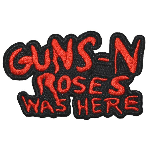 GUNS N' ROSES ガンズアンドローゼズ Cut-Out Was Here Patch ワッペン