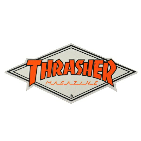 THRASHER スラッシャー Diamond Logo ステッカー ORANGE USA企画