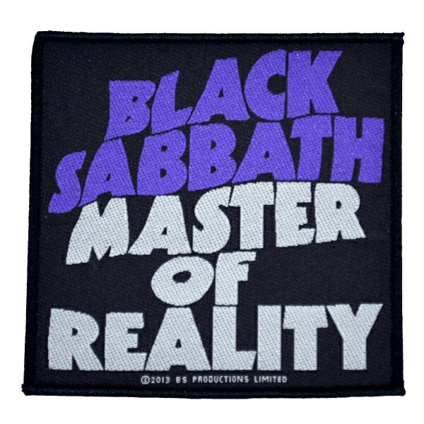 BLACK SABBATH ブラックサバス Master Of Reality ワッペン