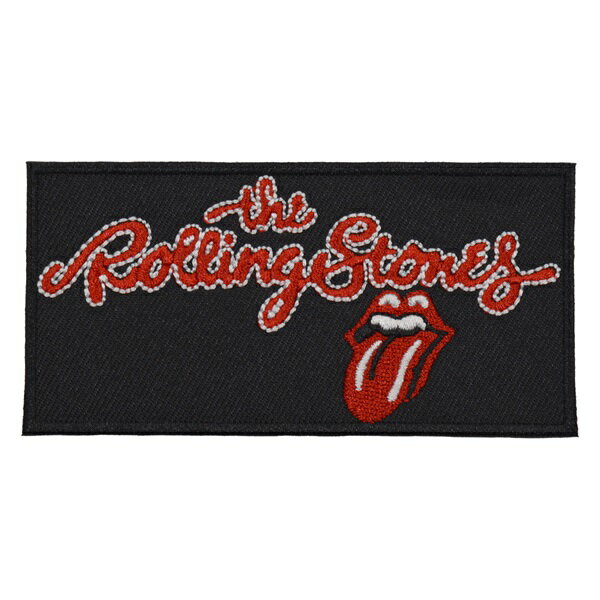 THE ROLLING STONES ローリングストーンズ Script Logo Patch ワッペン