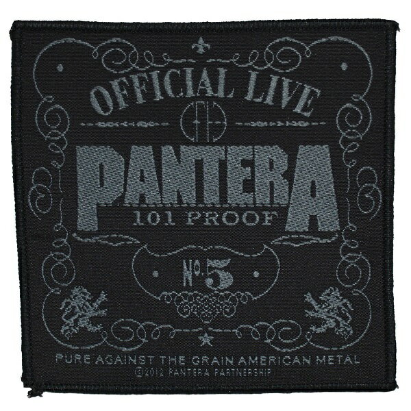 PANTERA パンテラ 101 Proof Patch ワッペン