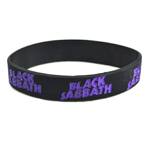 BLACK SABBATH ブラックサバス Logo ラバー リストバンド