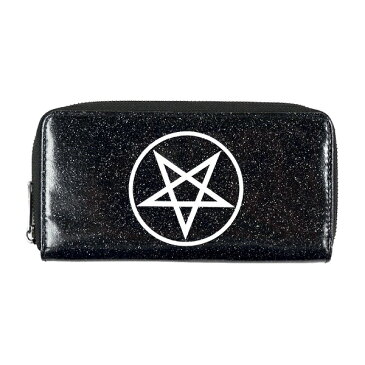 MOTLEY CRUE モトリークルー Black Glitter PU Wallet 財布