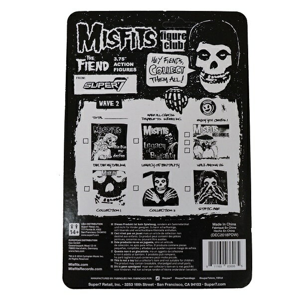 MISFITS ミスフィッツ Walk Among Us リアクション フィギュア SUPER7