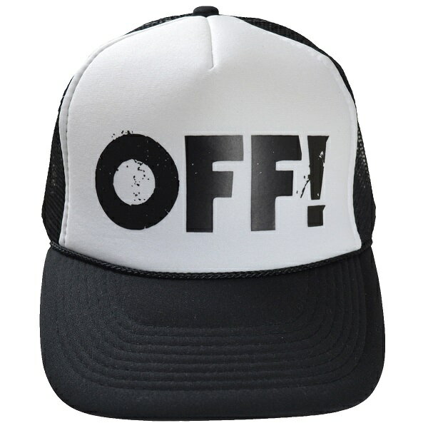 OFF! オフ! Logo メッシュキャップ WHITE×BLACK