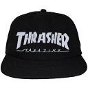 スラッシャー THRASHER スラッシャー Magazine Logo Felt スナップバックキャップ USA企画