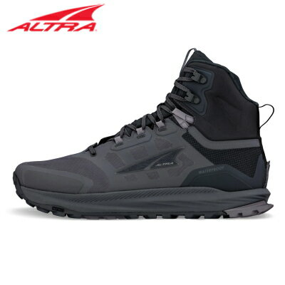 LONE PEAK 9をベースにした防水ミッドカットモデル ALTRA/アルトラLONE PEAK 9 WP MID/ローンピーク 9 ウォータープルーフ ミッド/メンズブラック×グレイ