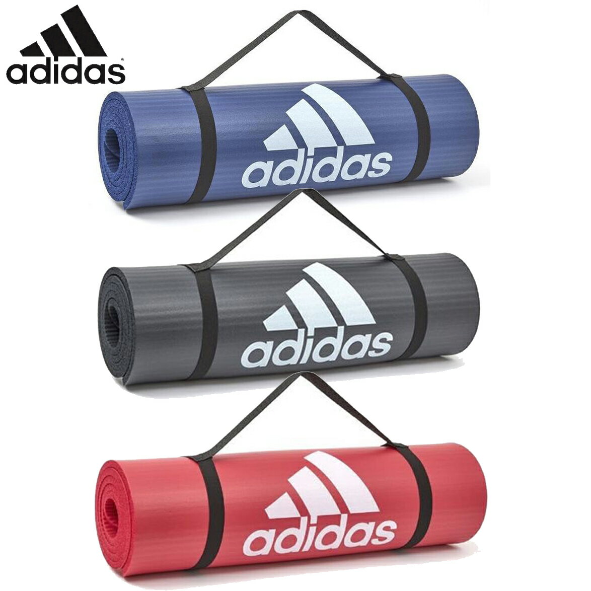 adidas（アディダス）フィットネスマット10mm ADMT-11015（ストレッチマット）