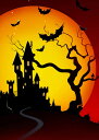 ダイヤモンドアート 5d ハロウィーン 夜 お城 枯れ木 夜 ゴースト 幽霊 コウモリ 怖い ドッキリ フル ダイヤモンドアート かわいい カラフル ダイアモン...