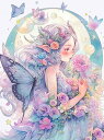 ダイヤモンドアート キット 四角ビーズ フラワーフェアリー Fairy 妖精 ダイアモンドアート ABビーズ スクエア ダイヤモンドペインティング ビーズ 刺繍...