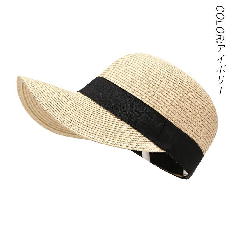 レディース 麦わら帽子 ストローハット つば広 UVカット ラフィア 天然素材 夏 ビーチ 旅行 おしゃれ 折りたたみ ギフト tramonto-10025570 トラモント楽天市場店 サンプル画像3