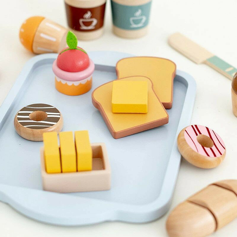 おままごと おもちゃ 木製 ままごとセット 洋食 デザートブレッド ドーナツ 室内&室外遊び 知育玩具 学習 バースデー 誕生日 クリスマス プレゼント 入園祝い 出産祝い 親子遊 tramonto-10030630 トラモント楽天市場店 サンプル画像2