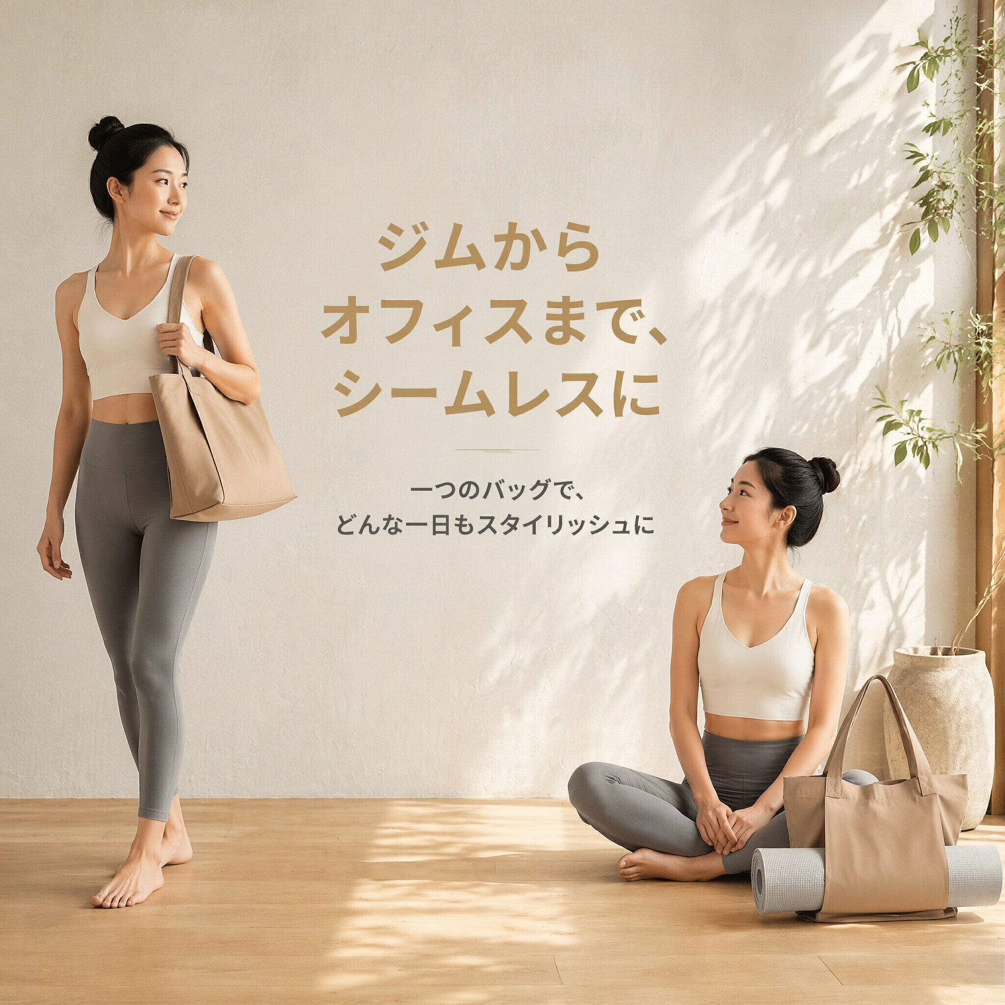【最大5倍＋100円OFF】ヨガマットバッグ トートタイプ ヨガバッグ ケース 大容量 ...