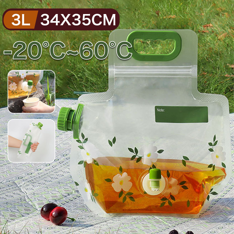 ウォーターバッグ 3L給水タンク 折りたたみ式ウォーターバッグ 収納コンパクト 携帯用 蛇口付き 大口設計 防災緊急用 断水対策 予備水タンク ポータブル蛇口スイッチ 避難非常用品 防災備蓄 アウトドアキャンプ用 非常時対応 14cm大口設計3L大容量折りたたみ式で省スペース収納！大口14cm設計＆蛇口付きで使いやすい防災アウトドア用ウォーターバッグ商品情報材質PET＋PA＋PE（食品接触用）サイズ34cm×35cm＋6cm（底部）使用期限5年