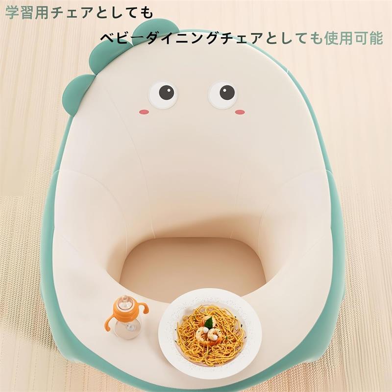 トラモント楽天市場店の赤ちゃん用お座り練習ソファ 滑り止め・低反発仕様 ふわふわ座布団付き 背もたれあり 転倒防止 3ヶ月〜1歳向け キッズ・幼児用 お食事サポートクッション 出産祝い・贈り物に｜アングル3