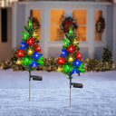 ガーデンライト クリスマス イルミネーションライト 屋外 防水 ソーラー 埋め込み 明るい 自動点灯 消灯 省エネ 照明飾り おしゃれ 【2本セット】 クリスマ...