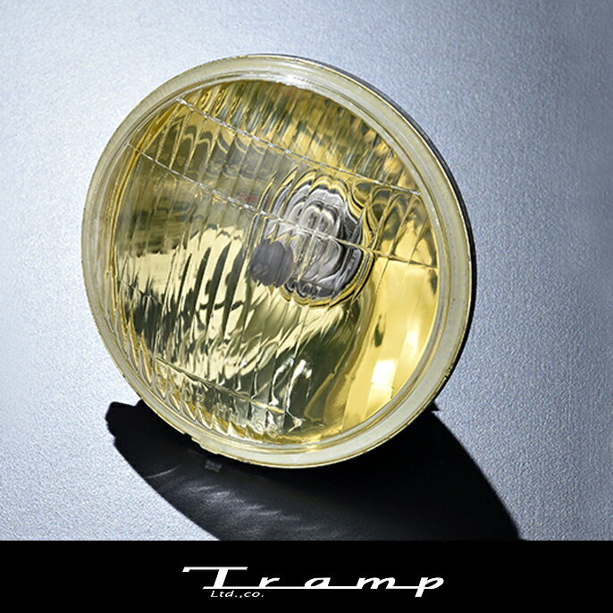 TRAMP CYCLE トランプサイクル /バブルトップタイプ　ヘッドライトレンズ (イエロー)【TB-009SP】Bubble Top Head Light Lens /ショベル スポーツスター/FX系/ダイナ系 ハーレーダビッドソン 社外品HARLEY DAVIDSON 3