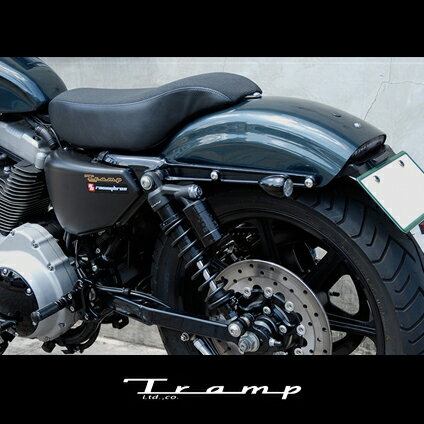 Rakuten - TRAMP CYCLE トランプサイクル XL1200CX（純正ショートリアフェンダー）ライセンスブラケットwithビルトインテール リフレクター付きタイプ ランプカラー:スモーク/ License bracket with Built-in tail Ramp Color :SMOKE ハーレーダビッドソン SCS-048S-A