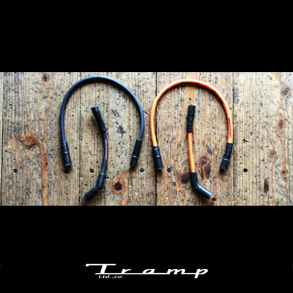 TRAMP CYCLE トランプサイクル スパークプラグケーブル スポーツスター XL 04〜06年/07年以降 カラー:ブラック/オレンジ　TOT-081