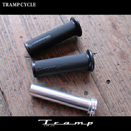TRAMP CYCLE トランプサイクル スロットルスリーブ付き T-グリップ セット/1インチサイズ用 THB-008 ハーレーダビッドソン 社外品　HARLEY DAVIDSON 送料無料