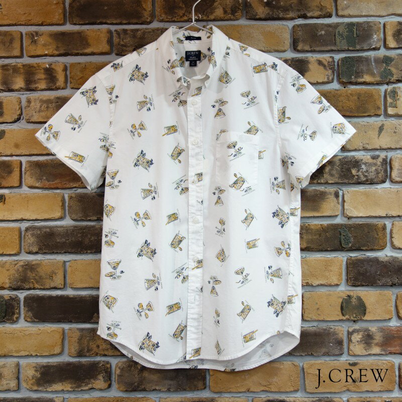 樂天商城 - 【XXLサイズ対応】J.CREW カクテル柄半袖ボタンダウンシャツ ジェイクルー