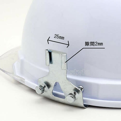 防災面/保護面 RS受金具（ミゾ付ヘルメット用） 左右1組 ヘルメット取付用 接続 【溶接面/プレート/高熱炉前作業/ガス/理研化学】 trans-style-10002093 トランスタイル楽天市場支店 サンプル画像2