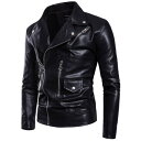 レザージャケット メンズ ライダースジャケット バイク ジャケット 春秋 秋冬 アウター PU ガジュアル おしゃれ トレンド メンズ 送料無料 革ジャン 皮ジ...