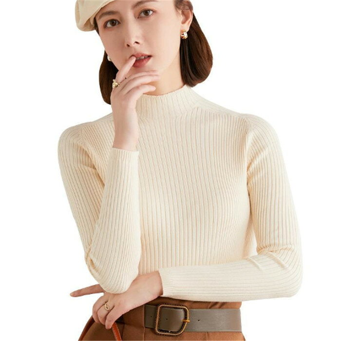Rakuten - レディース ニット レディース セーター ニット ニットセーター タートルネック オフィス 事務服 通勤 OL ウォッシャブル きれいめ トップス ニット セーター ゆったり タートル シンプル ビッグシルエット アウター 春 秋 冬 ストレッチ 長袖 体型カバー 送料無料