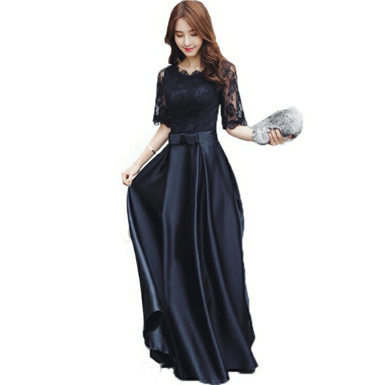 ドレス パーティードレス 結婚式 ワンピース ドレス 袖あり 大きいサイズ ワンピースフォーマルドレス フォーマル お呼ばれ 服 親族 大きいサイズ 大人 上品 20代 30代 40代 50代 卒業式 二次会 披露宴 お呼ばれ 上品 膝下 体型カバー