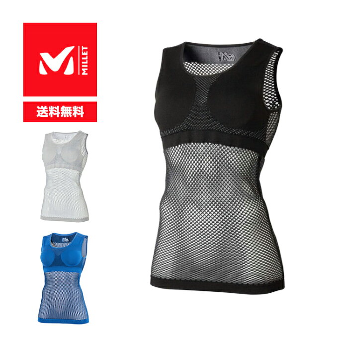 MILLET ミレー TANK TOP ドライナミック メッシュ タンクトップ MIV01278 ■アンダーウェア インナー レディース スポーツ トレーニング 登山 バイク 熱中症 対策 山用 吸汗速乾 スポーツブラ