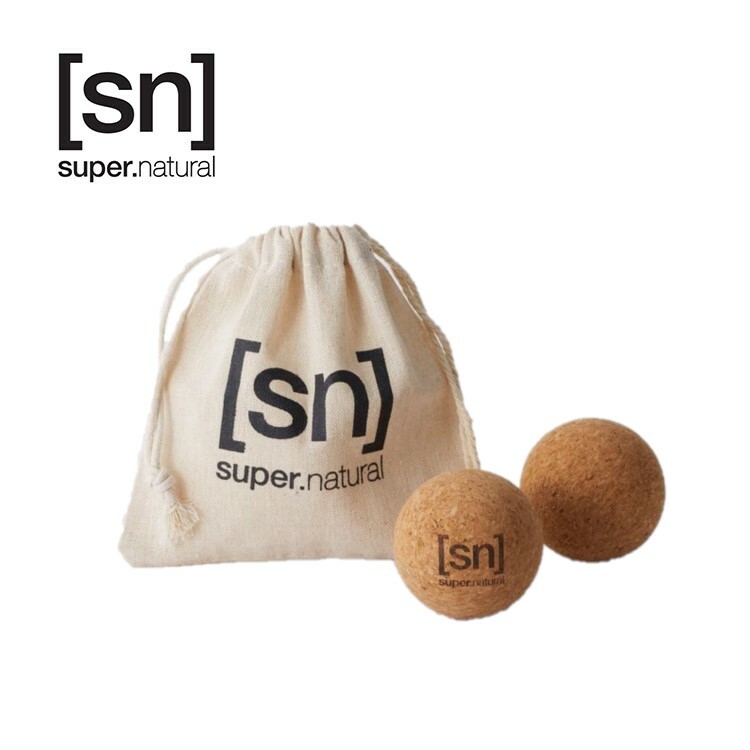  super.natural(エスエヌ スーパーナチュラル) ユニセックス(メンズ レディース) SN CORK STRETCH BALL コルク素材ストレッチボール 6.5cm 2個セット SNGJ10011 天然素材 ヨガ ピラティス フィットネス