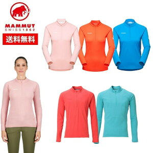 【エントリーでポイント5倍！7月1日9:59まで】22春夏 MAMMUT マムート レディース Aegility Half Zip Longsleeve AF Women 1016-00720 長袖 ハーフジップ Tシャツ 登山 アウトドア