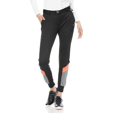 22春夏 PUMA GOLF プーマゴルフ レディース スウェット MCS カラーブロック スリムジョガーパンツ 930565 ストレッチ性 吸汗速乾 伸縮性 ベルト付 裾上げ不要