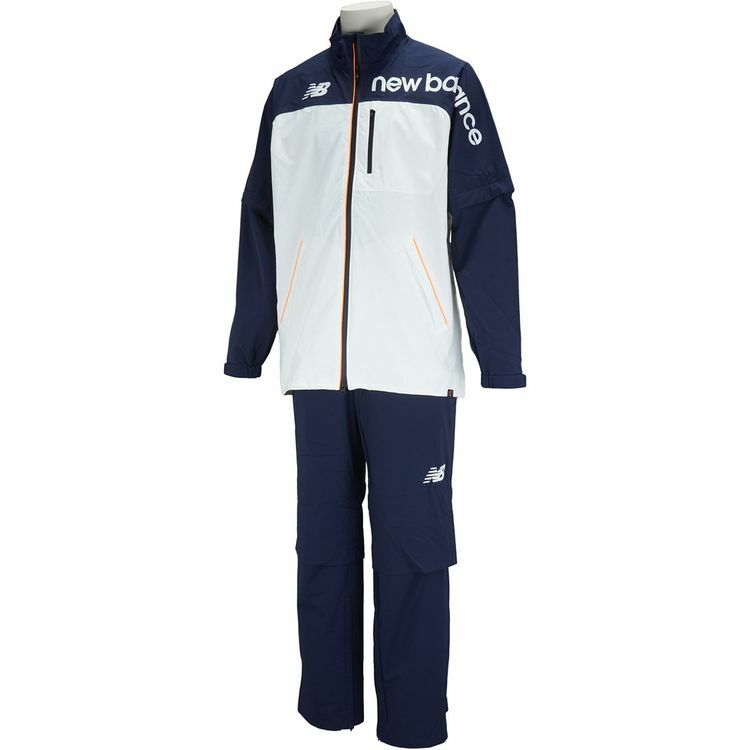 【P最大14倍&クーポン最大500円】22春夏 New balance Golf ニューバランス ゴルフ メンズ RAIN ストレッチ 2WAYレインウェア上下セット 2988001 袖脱着2WAY 膝アジャスト機能 総裏メッシュ仕立て ストレッチ キャリングポーチ付