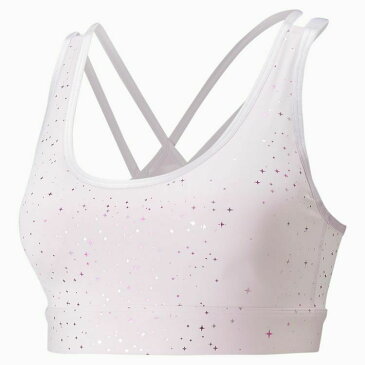 22春夏 PUMA プーマ レディース CRYSTAL.G トレーニング スターダスト クリスタルライン ブラトップ 521991 ストレッチ 吸水速乾 トレーニングブラ ヨガ