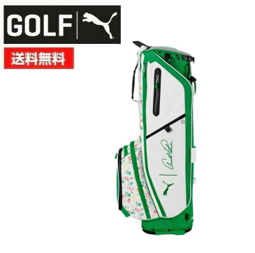 22春夏 PUMA GOLF プーマゴルフ ユニセックス(メンズ レディース) PUMA x ARNOLD PALMER スタンドバッグ 079386 アーノルドパーマー コラボ 5口枠 折り畳み式 ショルダーストラップ 速乾性