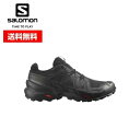 【25日限定抽選で100 Pバック エントリーで5倍】24春夏 Salomon サロモン メンズ SPEEDCROSS 6 GTX L41738600 トレイルランニング 登山 アウトドア キャンプ 軽量 ローカット GORE-TEX