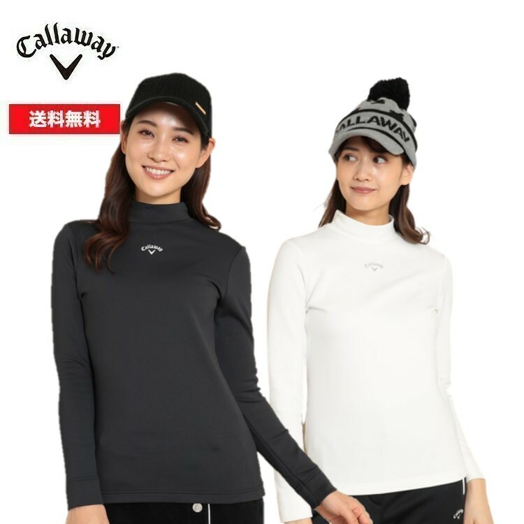 22秋冬 Callaway Golf キャロウェイ ゴルフ レディース ダブルニット ハイネック長袖シャツ (WOMENS) C22233206 カットソー トップス