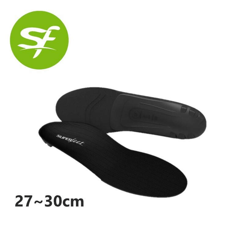 【全品ポイントUP中】 SUPERfeet スーパーフィート ユニセックス(メンズ レディース) インソール ブラック sf12-34 ローアーチ 安定性 衝撃...