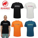 24春夏 MAMMUT マムート メンズ Trovat T-Shirt Men Logo 1017-05250 半袖 Tシャツ オーガニックコットン キャンプ アウトドア