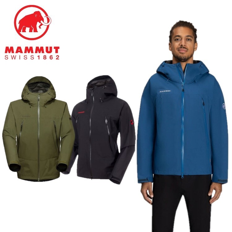 23春夏 MAMMUT マムート メンズ レインスーツ CLIMATE Rain Suit AF Men 1010-26551 ゴアテックス 防水 アウトドア 登山 上下セット 雨具 カッパ レイン ジャケット パンツ キャンプ 富士登山【お宝】