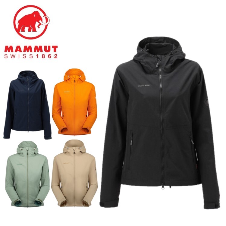 24春夏 MAMMUT マムート レディース Hiking WB Hooded Jacket AF Women 1012-00401 撥水 ウインドブレーカー アウトドア 登山 キャンプ マウンテンパーカー