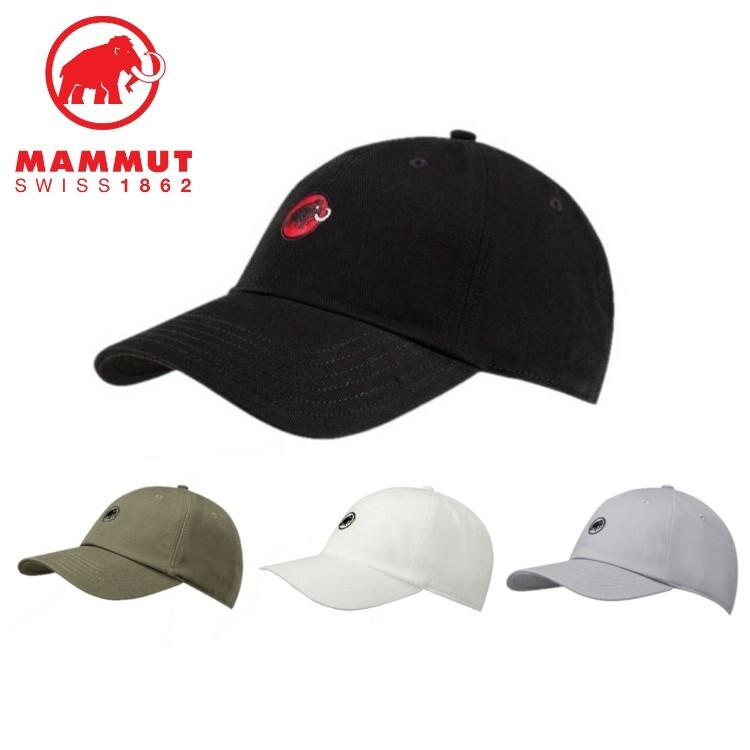 【23日20:00～マラソンエントリーでP5倍】24春夏 MAMMUT マムート ユニセックス ( メンズ レディース ) Baseball Cap Mammut 1191-00051 アウトドア スポーティ キャップ ワンポイント スタンダード バックベルト フィット感 蒸れ軽減 帽子