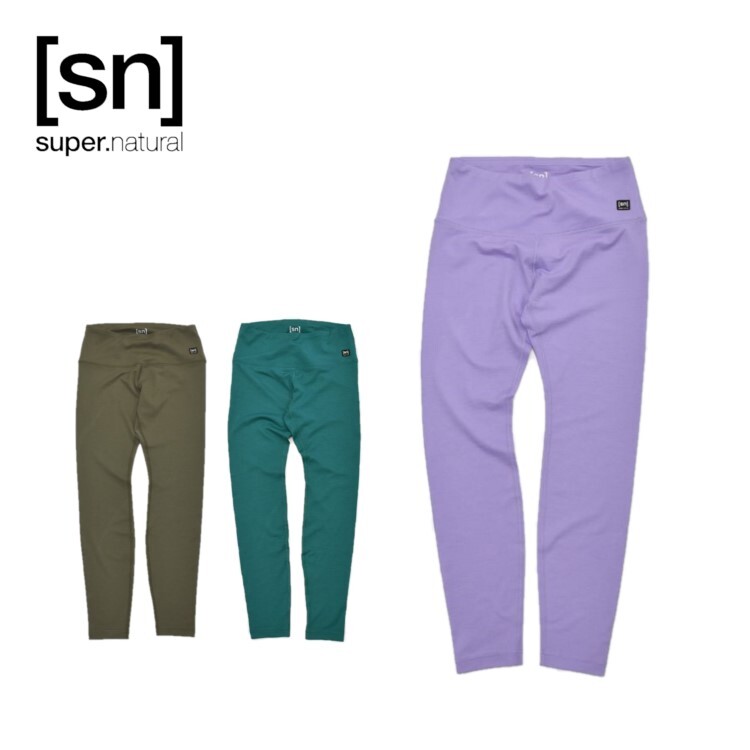  super.natural(エスエヌ スーパーナチュラル) レディース  W SUPER TIGHTS snw012930n メリノウール サスティナブル ヨガ フィットネス ピラティス