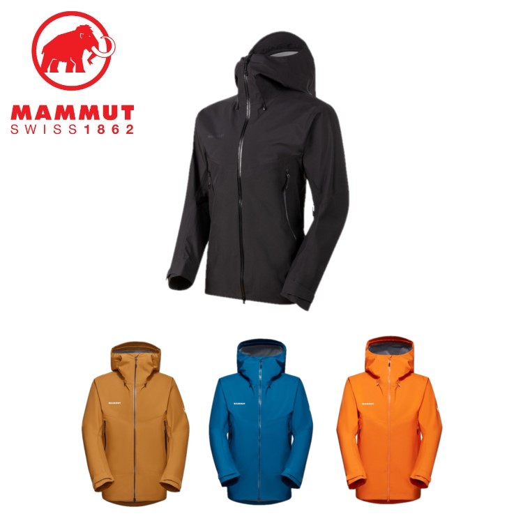 【15日抽選で100%Pバック＆全品5倍】23秋冬 MAMMT マムート メンズ Crater HS Hooded Jacket Men 1010-27700 ジャケット 防水 ゴアテックス 3レイヤー ハードシェル パーカー フード付き 登山 アウトドア