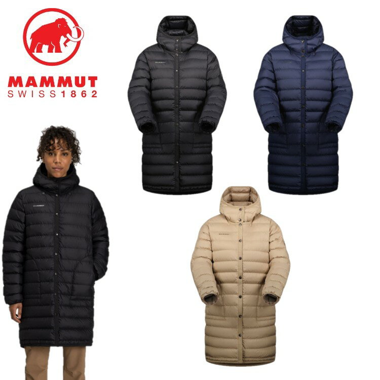 【全品5倍！2/1 9:59まで】23秋冬 MAMMUT マムート レディース Seon IN Cardigan long AF Women 1013-02920 軽量 ダウンコート ダウンジャケット 防寒 パーカー フード付き ベンチコート【お宝】