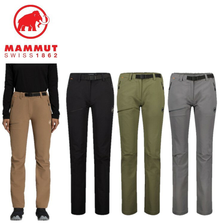 23秋冬 MAMMUT マムート レディース Yadkin 2.0 SO Pants AF Women 1021-01220 ソフトシェル ロングパンツ 登山 アウトドア キャンプ