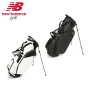 New balance Golf ニューバランス ゴルフ ユニセックス(メンズ レディース) ゴールドロゴ キャディバッグ 3980003 合成皮革 9インチ 46インチ対応 3kg 仕切り数6 ハンドル付き口枠