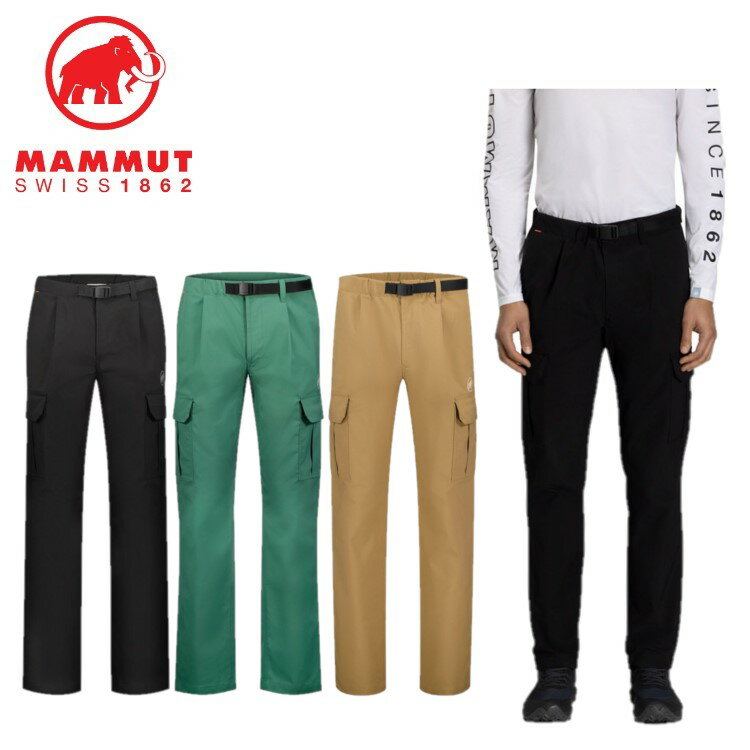 マムート アウトドア パンツ メンズ 24春夏 MAMMUT マムート メンズ Mountain Cargo Pants AF Men 1022-02140 カーゴパンツ ストレッチ アウトドア キャンプ ロングパンツ