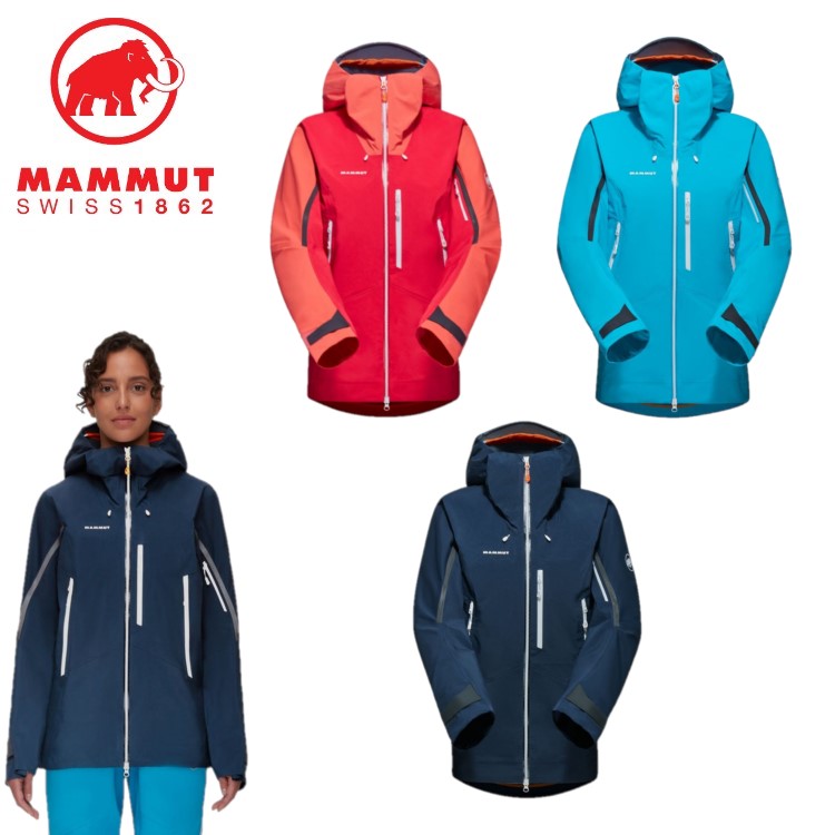 24春夏 MAMMUT マムート レディース Nordwand Pro HS Hooded Jacket Women 1010-28061 ハードシェル 防水 アルパイン クライミング ジャケット 登山 アウトドア